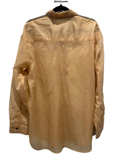 SLY Sheer Peach Long Sleeve Shirt