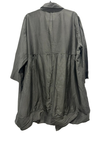 n.i.c. by Nicola Waite Charcoal Gathered Shirt Dress