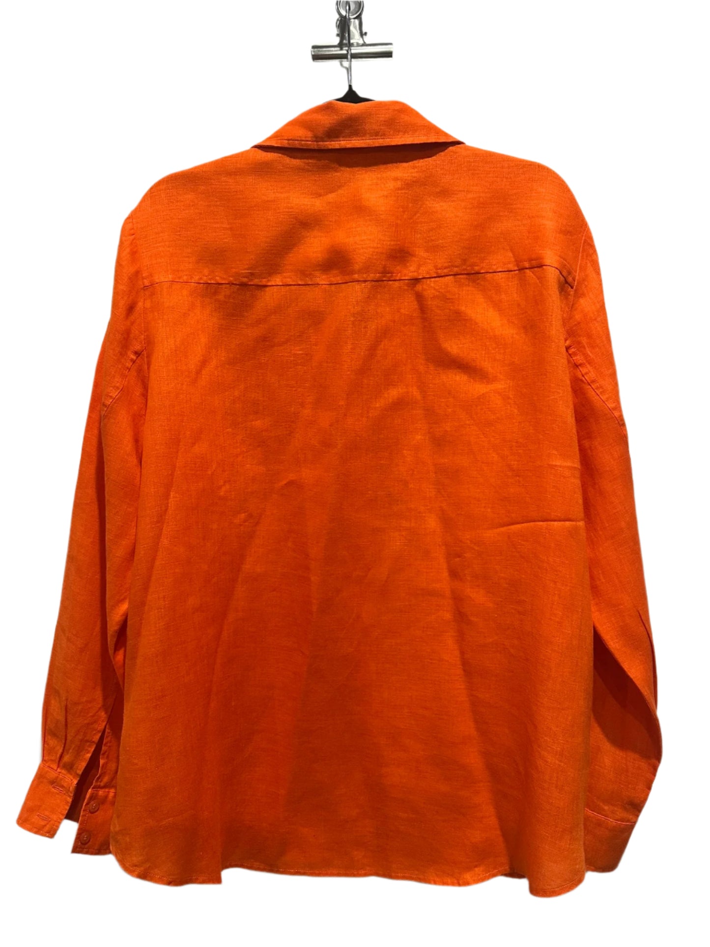Sportscraft Bright Orange Linen Shirt