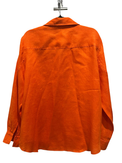 Sportscraft Bright Orange Linen Shirt