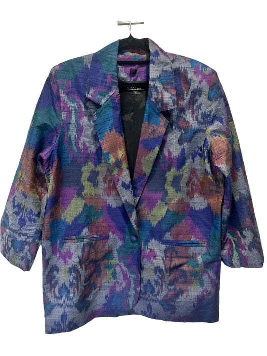 Shirley Graham Abstract Pattern Silk Blazer