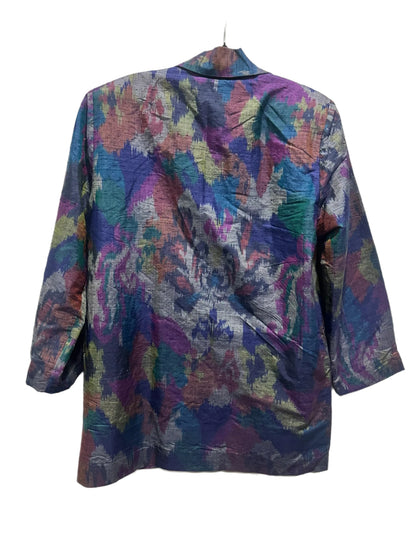 Shirley Graham Abstract Pattern Silk Blazer