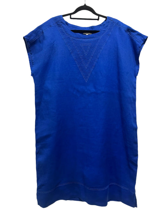 Yarra Trail Royal Blue Linen Dress - New