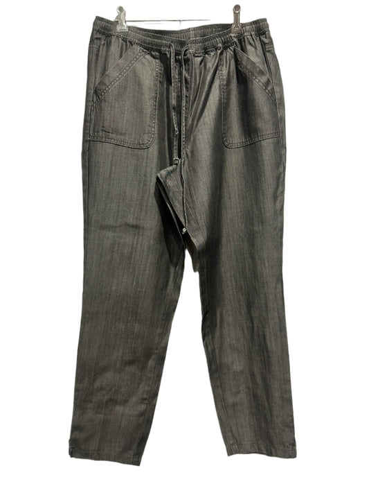 Blue Illusion Charcoal Tencel Pants