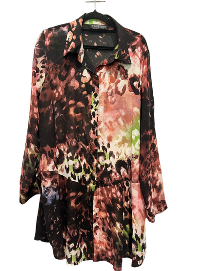 Philosophy Australia – Abstract Animal Print Tunic Blouse