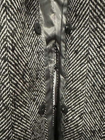 OSKAR – Longline Herringbone Wool-Blend Coat