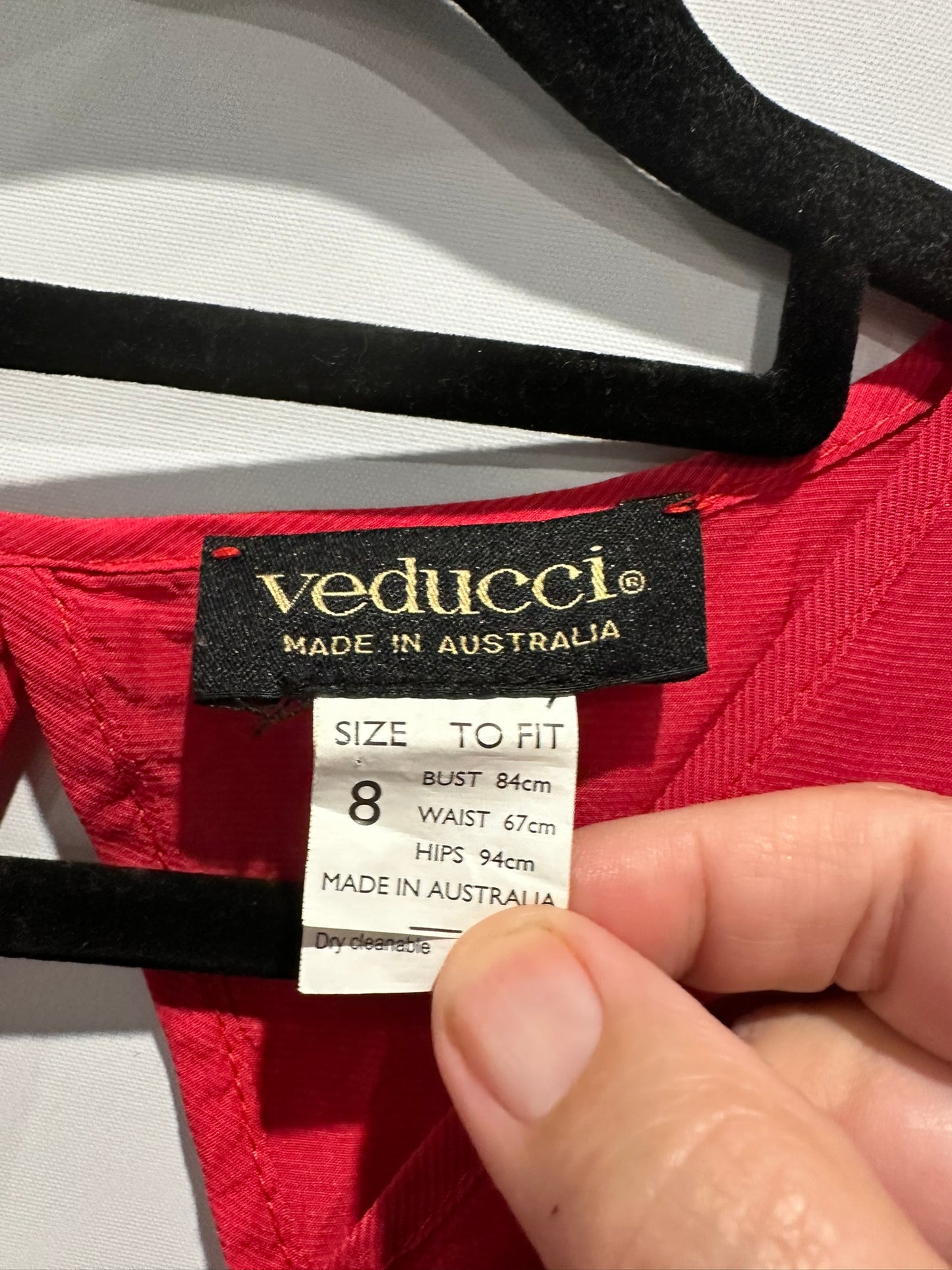 Veducci – Pink/Red Kaftan Tunic Dress (or top)