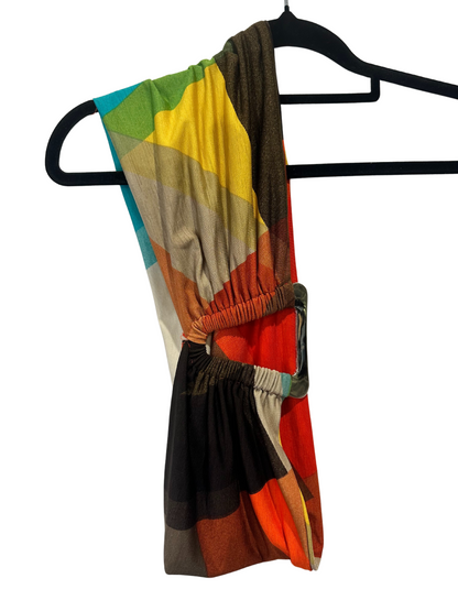 Sandra Soulos - Multi-coloured Knit Dress with Belt